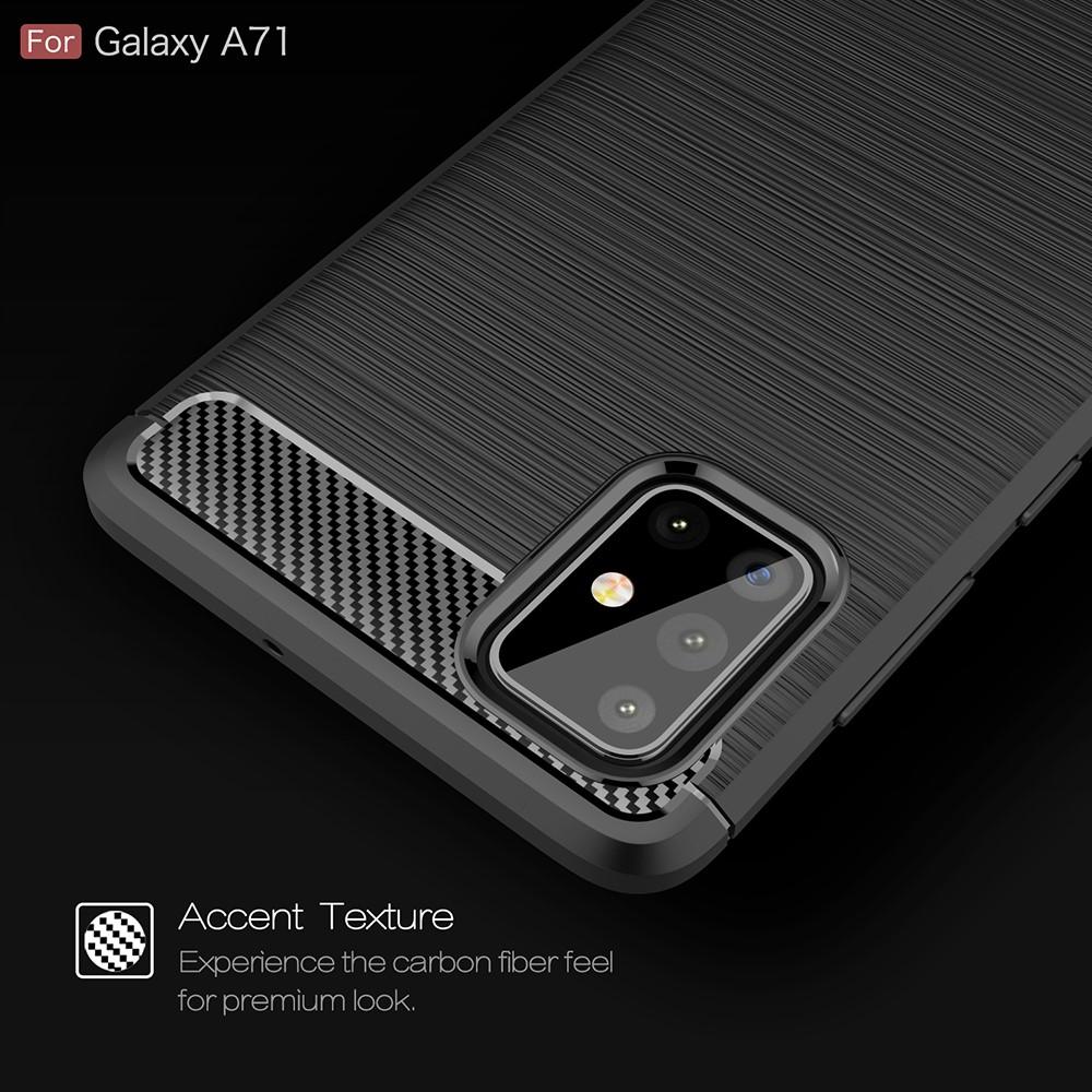 Samsung Galaxy A71 Brushed TPU Case Black