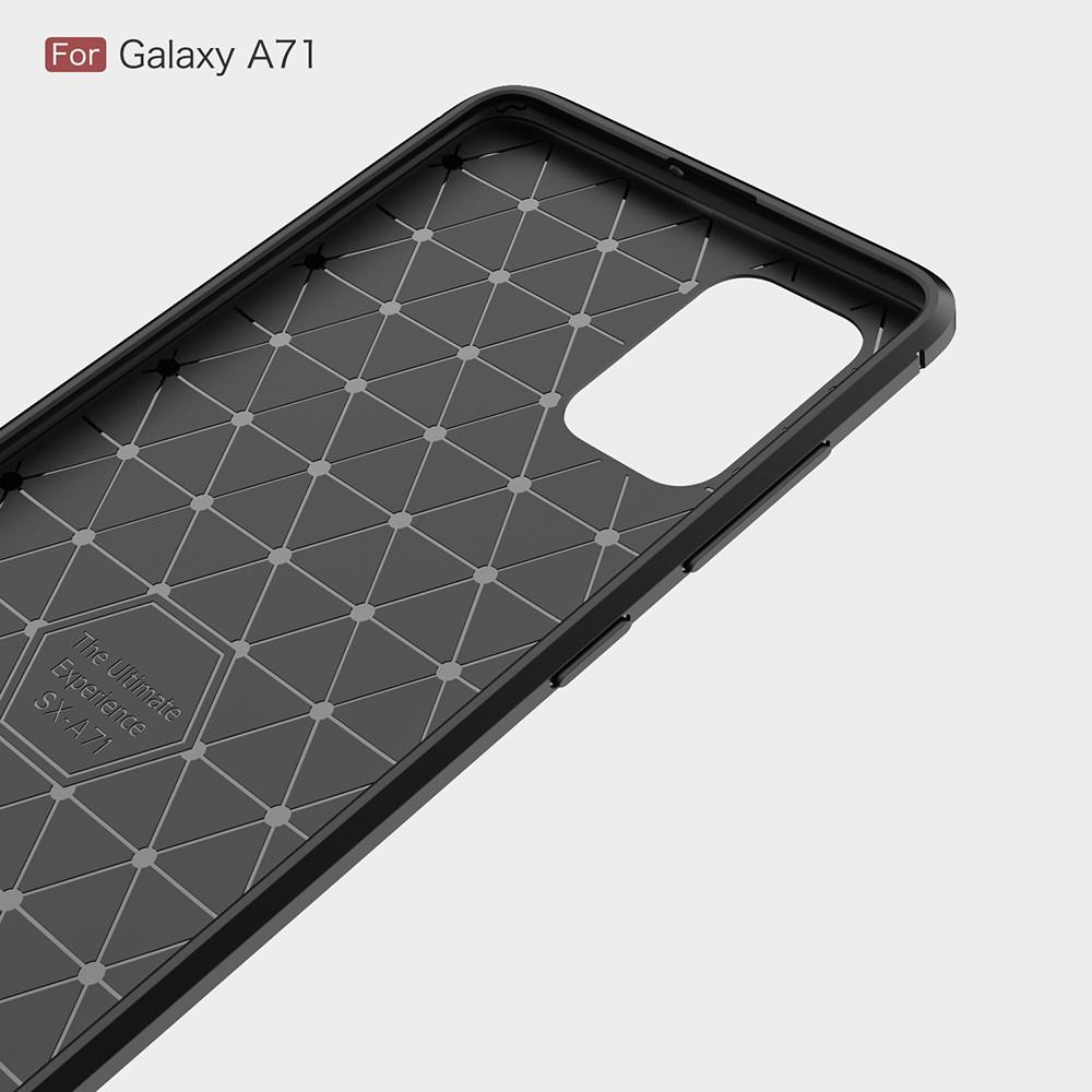 Samsung Galaxy A71 Brushed TPU Case Black