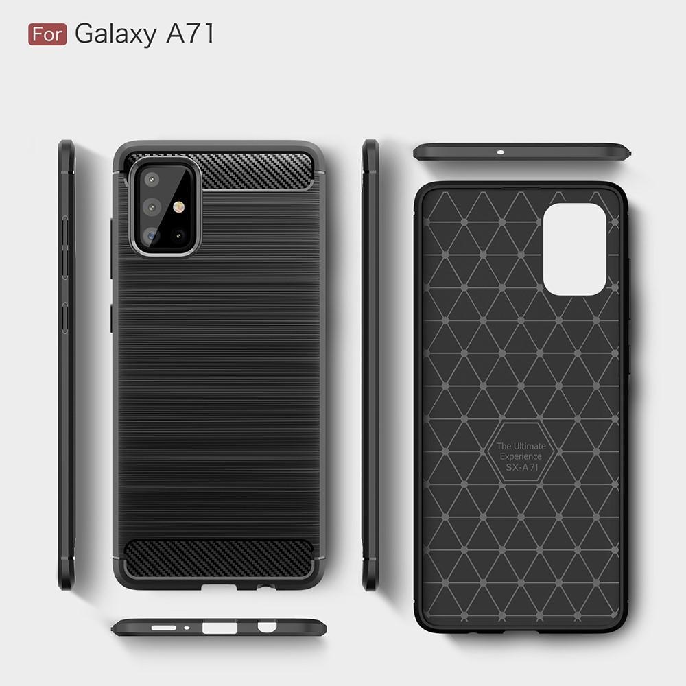 Samsung Galaxy A71 Brushed TPU Case Black