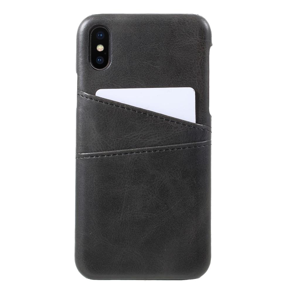 iPhone X/XS Card Slots Case Black