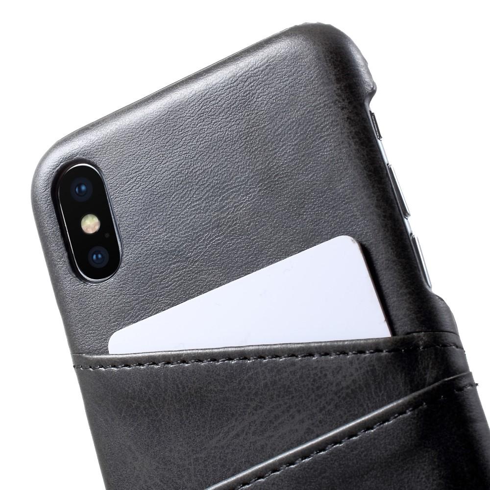 iPhone X/XS Card Slots Case Black