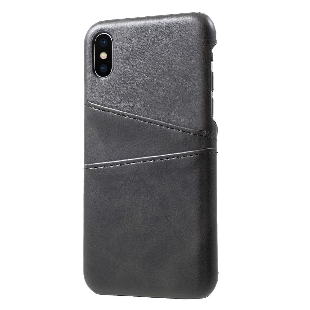 iPhone X/XS Card Slots Case Black