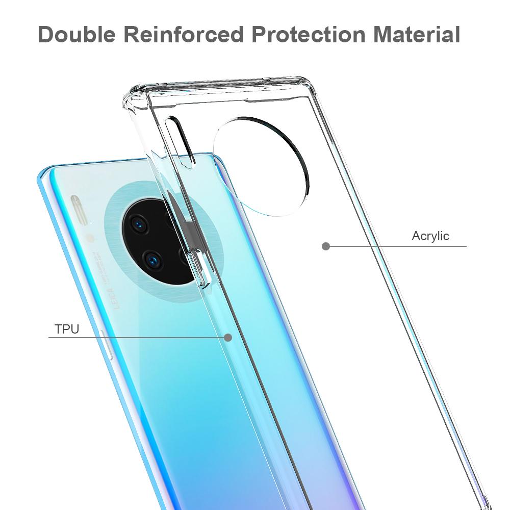 Huawei Mate 30 Pro Crystal Hybrid Case Transparent