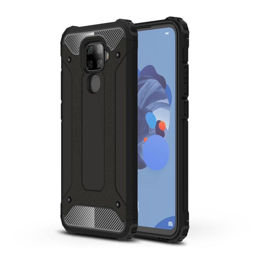 Huawei Mate 30 Lite Hybrid Case Tough Black