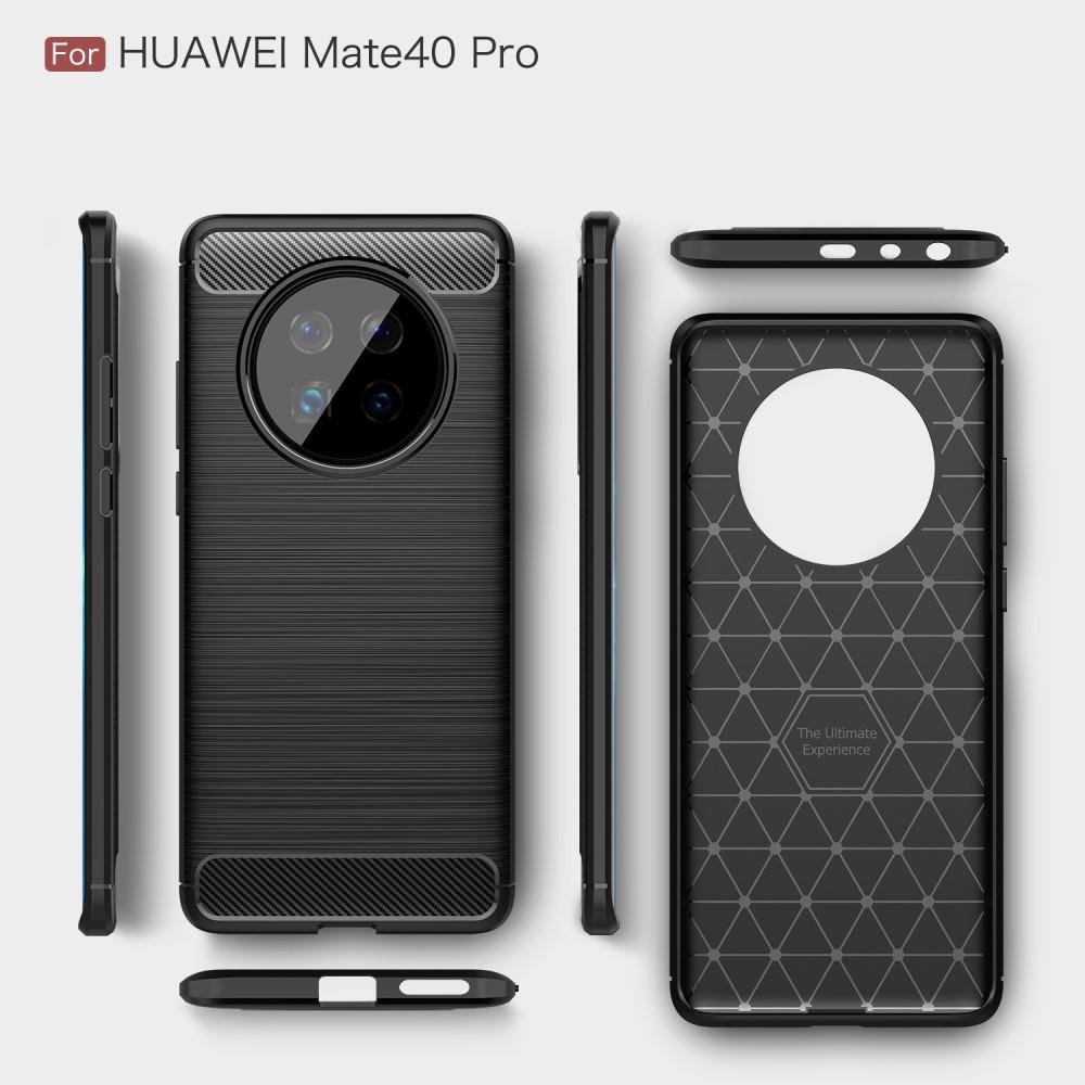 Huawei Mate 40 Pro Brushed TPU Case Black