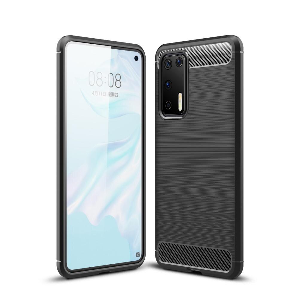 Huawei P40 Brushed TPU Case Black