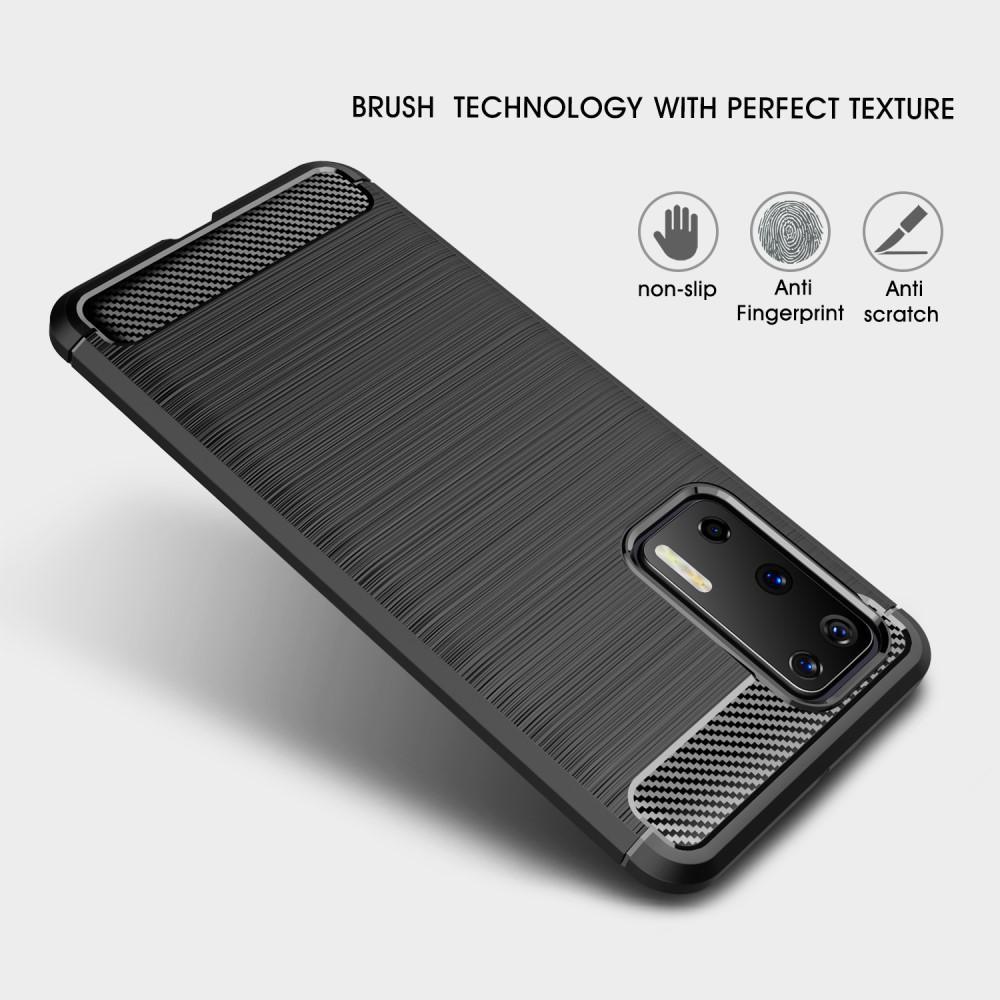 Huawei P40 Brushed TPU Case Black