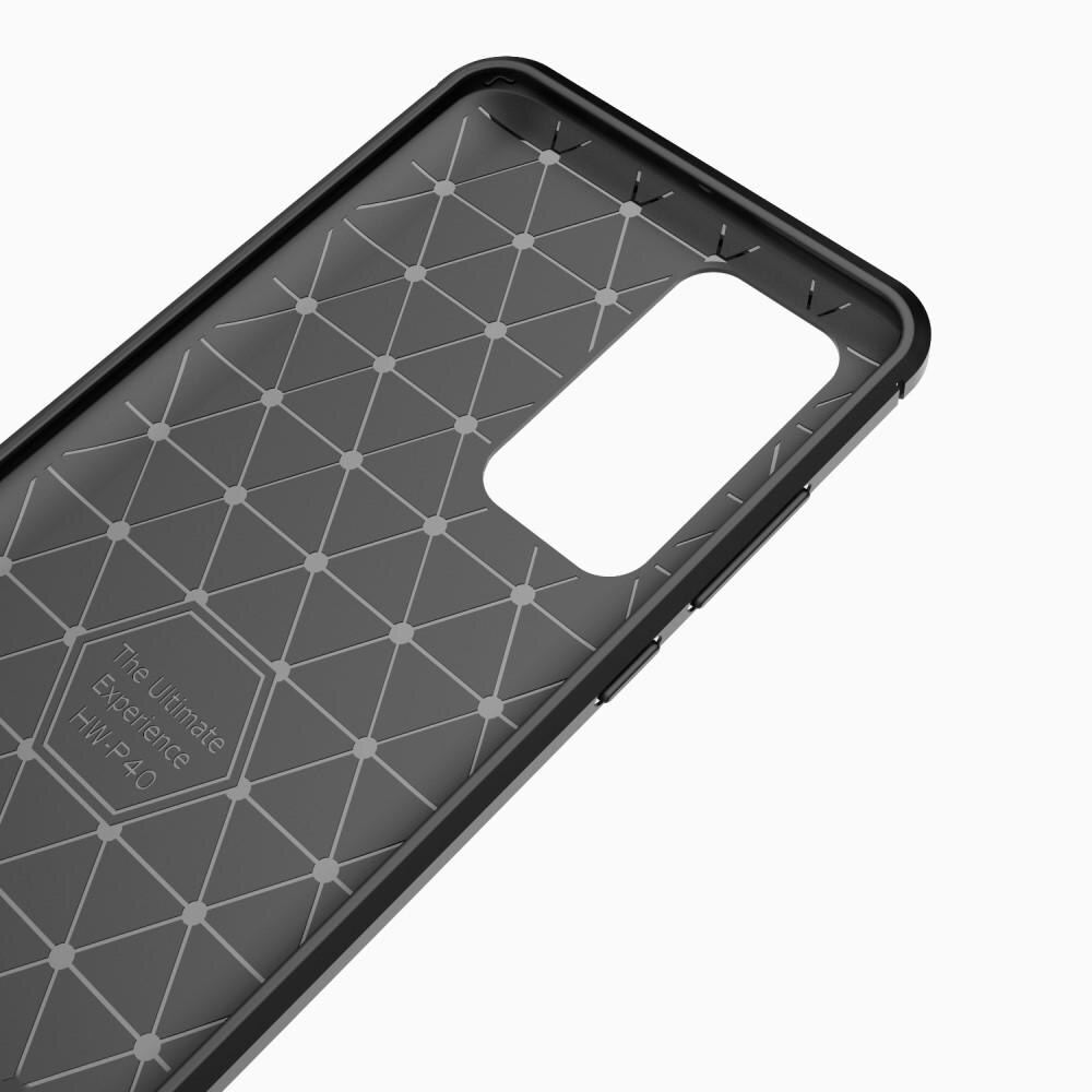 Huawei P40 Brushed TPU Case Black