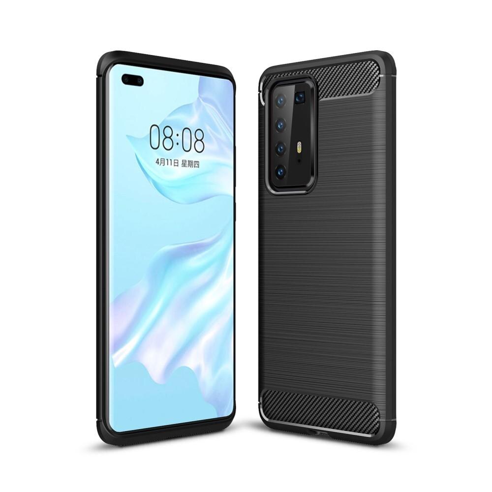 Huawei P40 Pro Brushed TPU Case Black