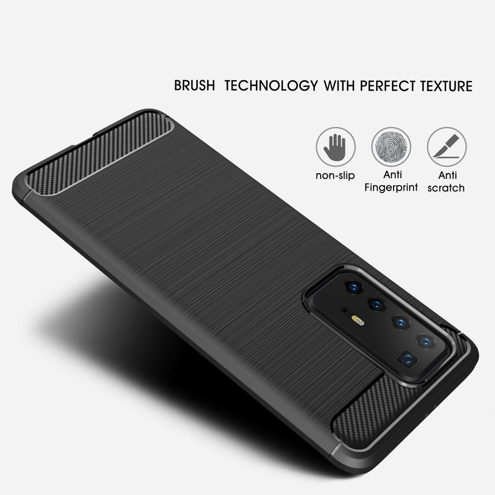 Huawei P40 Pro Brushed TPU Case Black