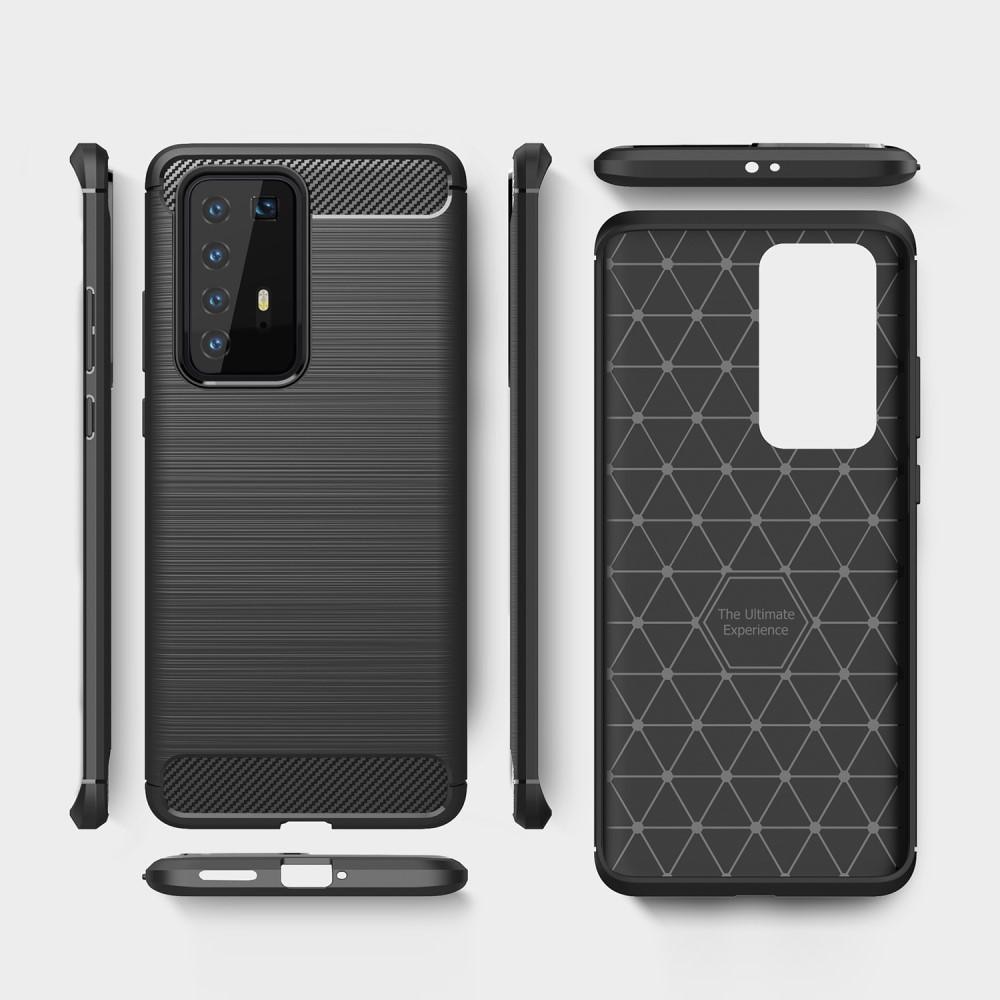 Huawei P40 Pro Brushed TPU Case Black