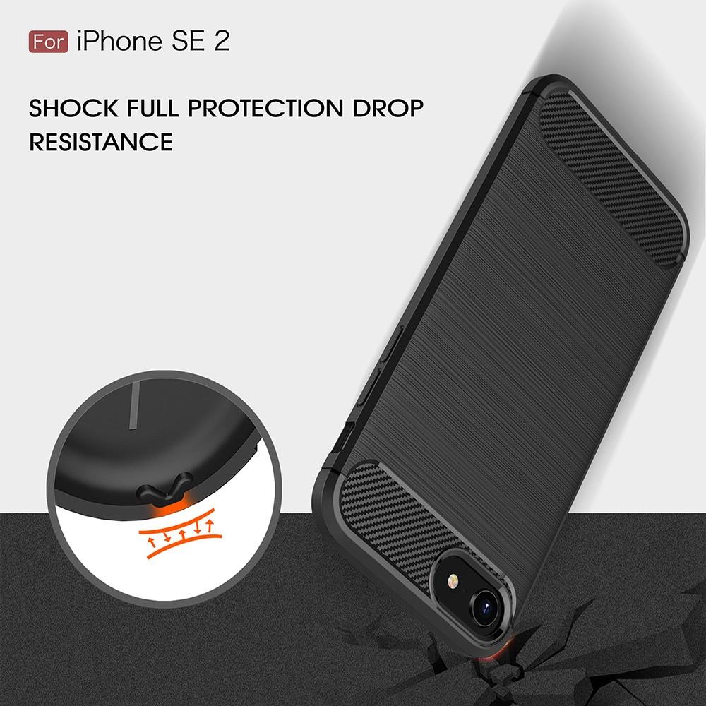 iPhone SE 2022 Brushed TPU Case Black
