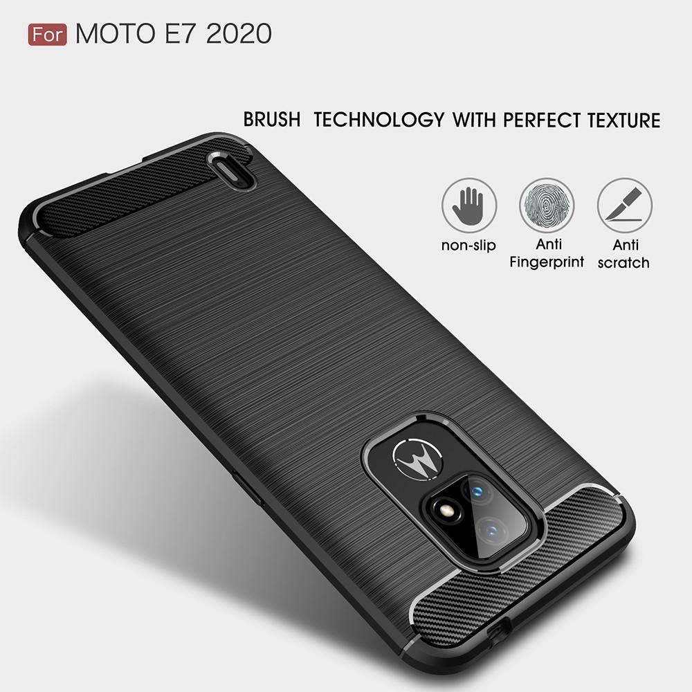 Motorola Moto E7 Brushed TPU Case Black