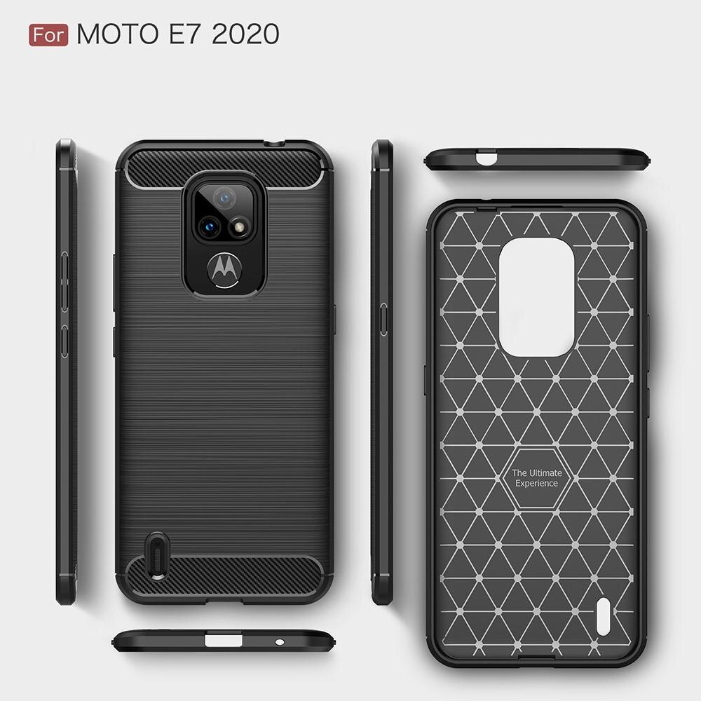 Motorola Moto E7 Brushed TPU Case Black