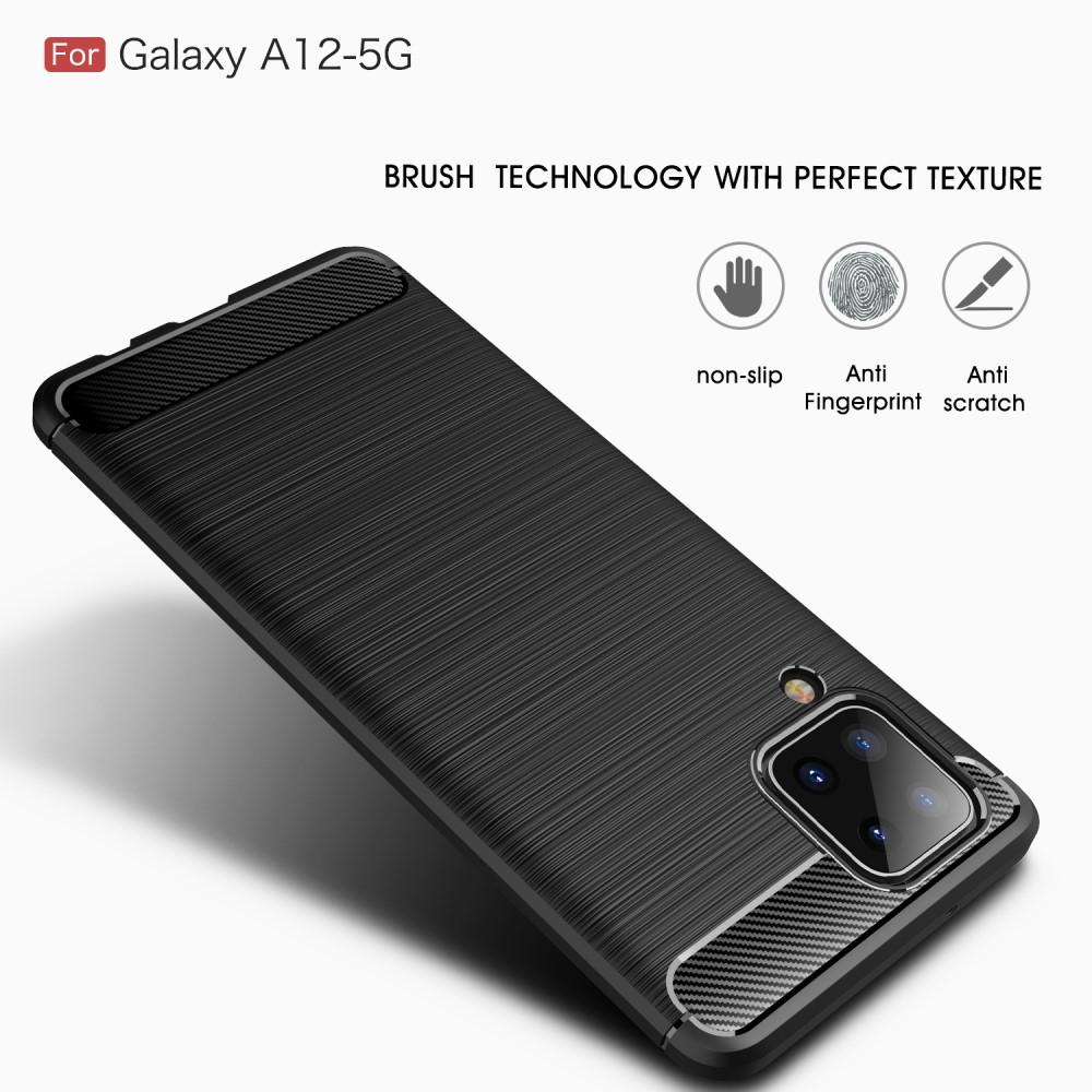 Samsung Galaxy A12 5G Brushed TPU Case Black