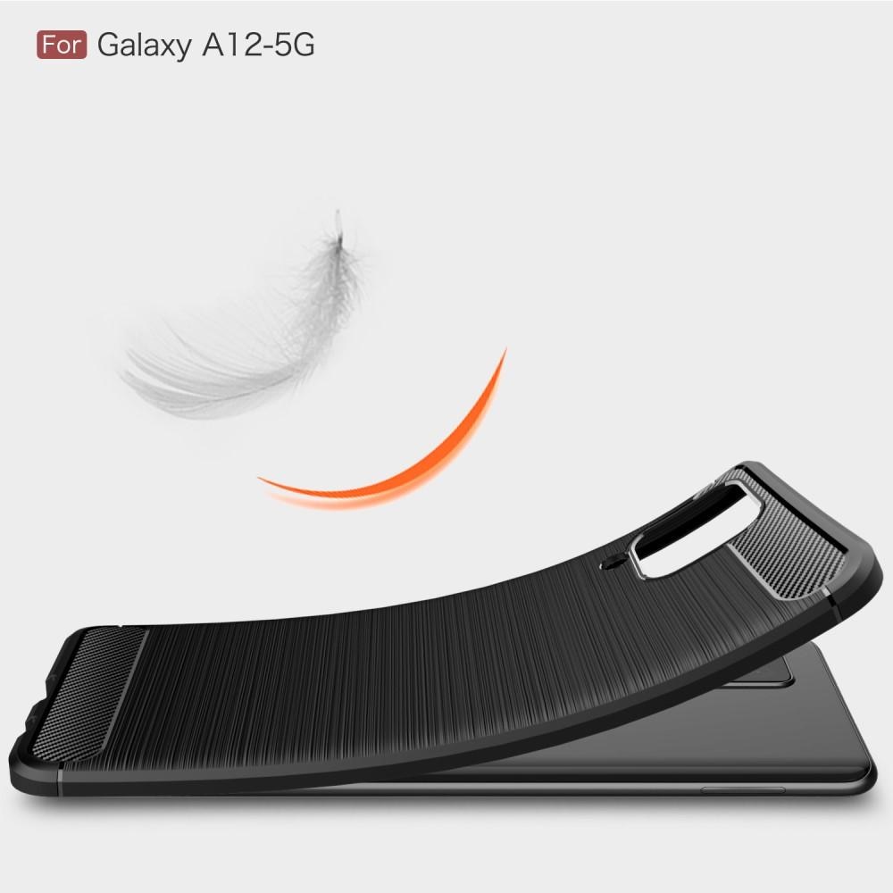 Samsung Galaxy A12 5G Brushed TPU Case Black