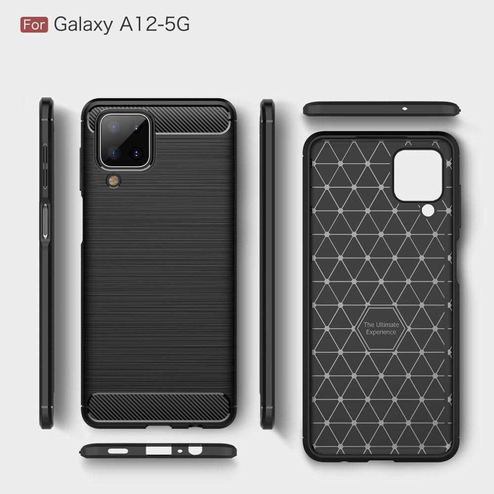 Samsung Galaxy A12 5G Brushed TPU Case Black