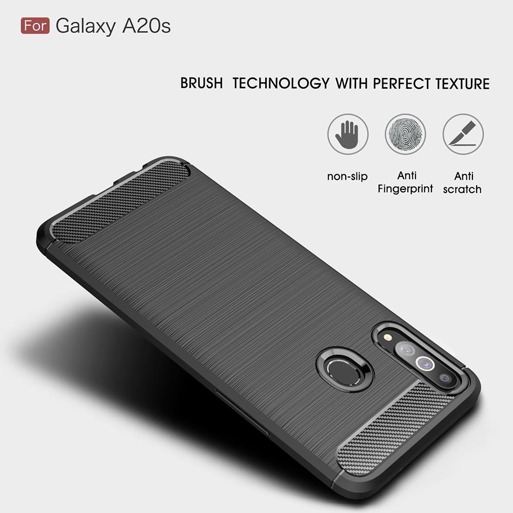 Samsung Galaxy A20s Brushed TPU Case Black