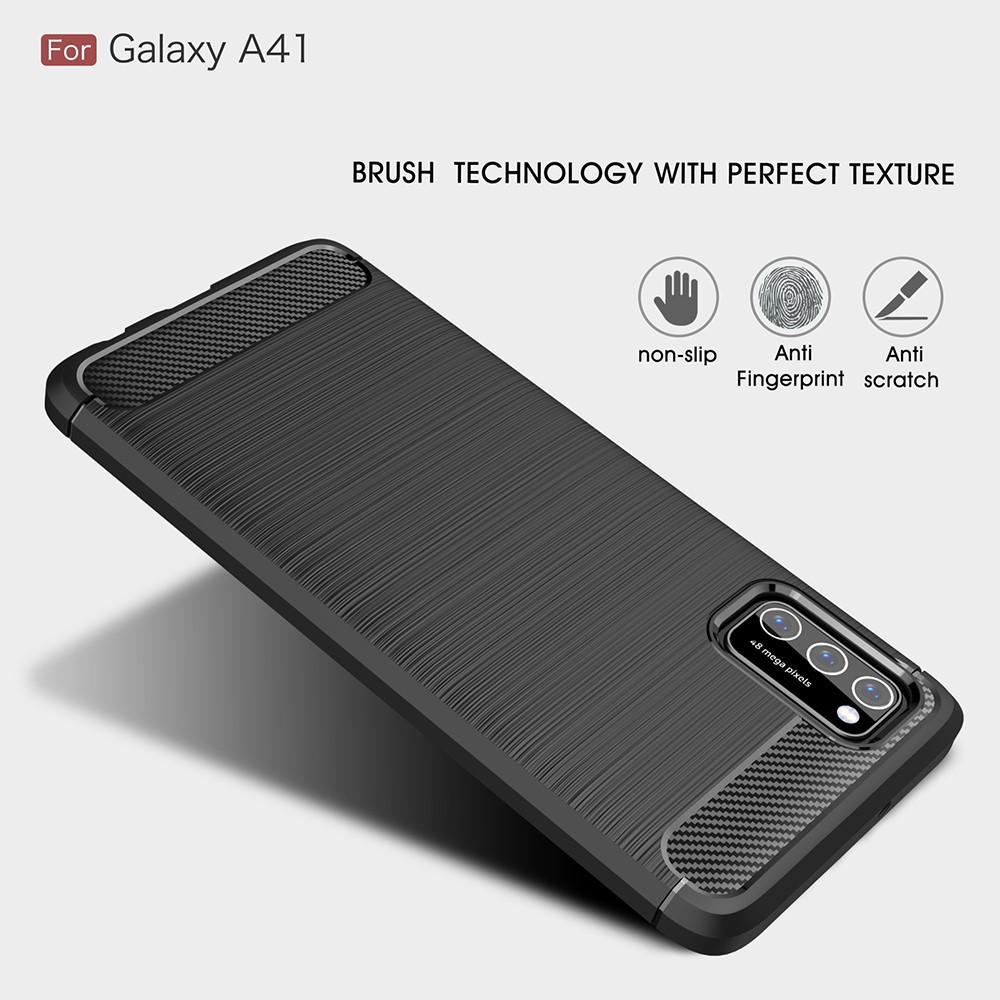 Samsung Galaxy A41 Brushed TPU Case Black