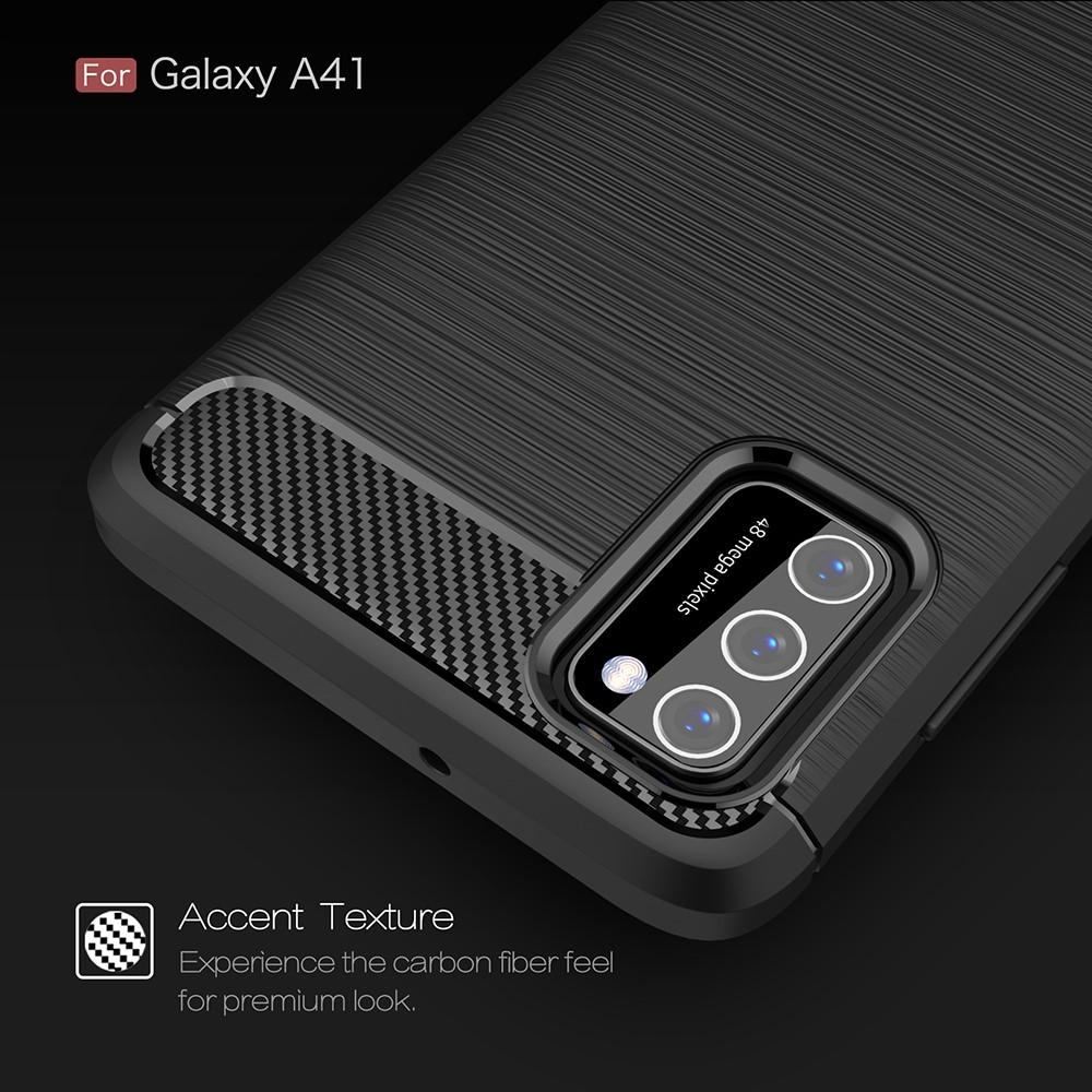 Samsung Galaxy A41 Brushed TPU Case Black