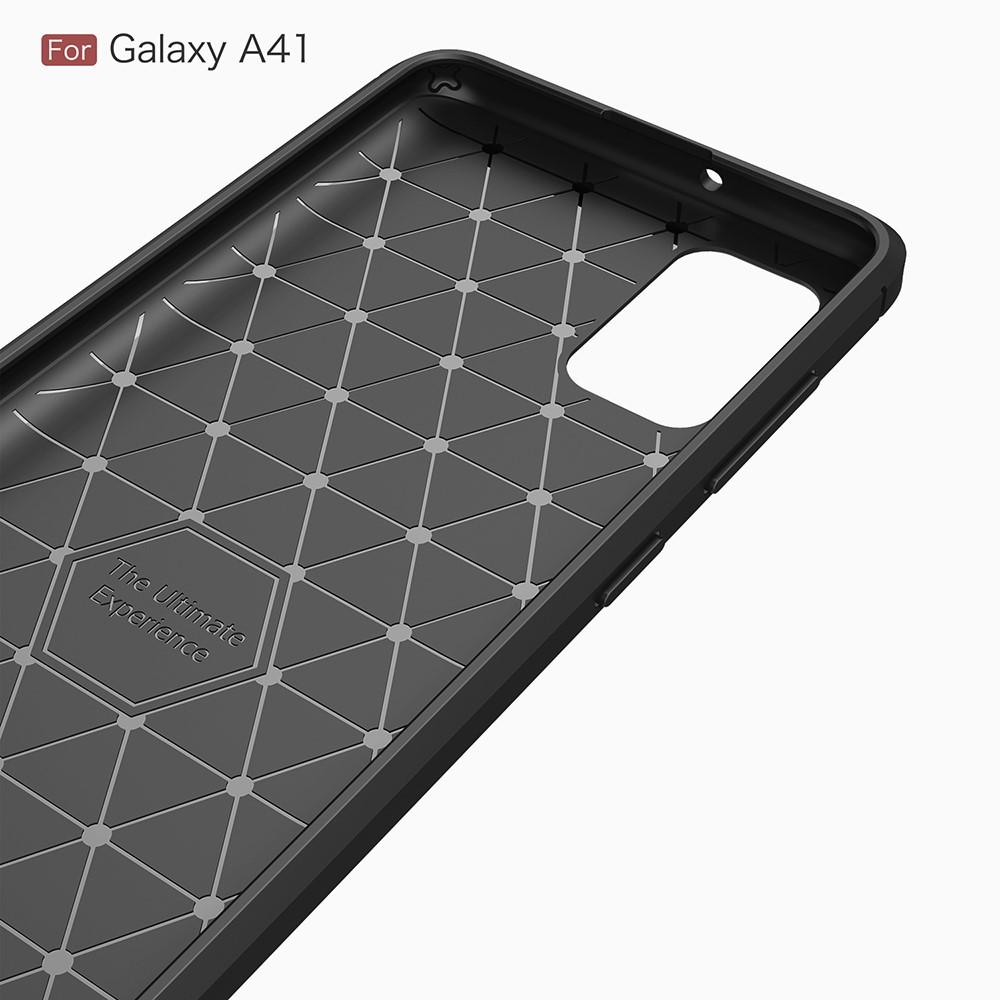 Samsung Galaxy A41 Brushed TPU Case Black