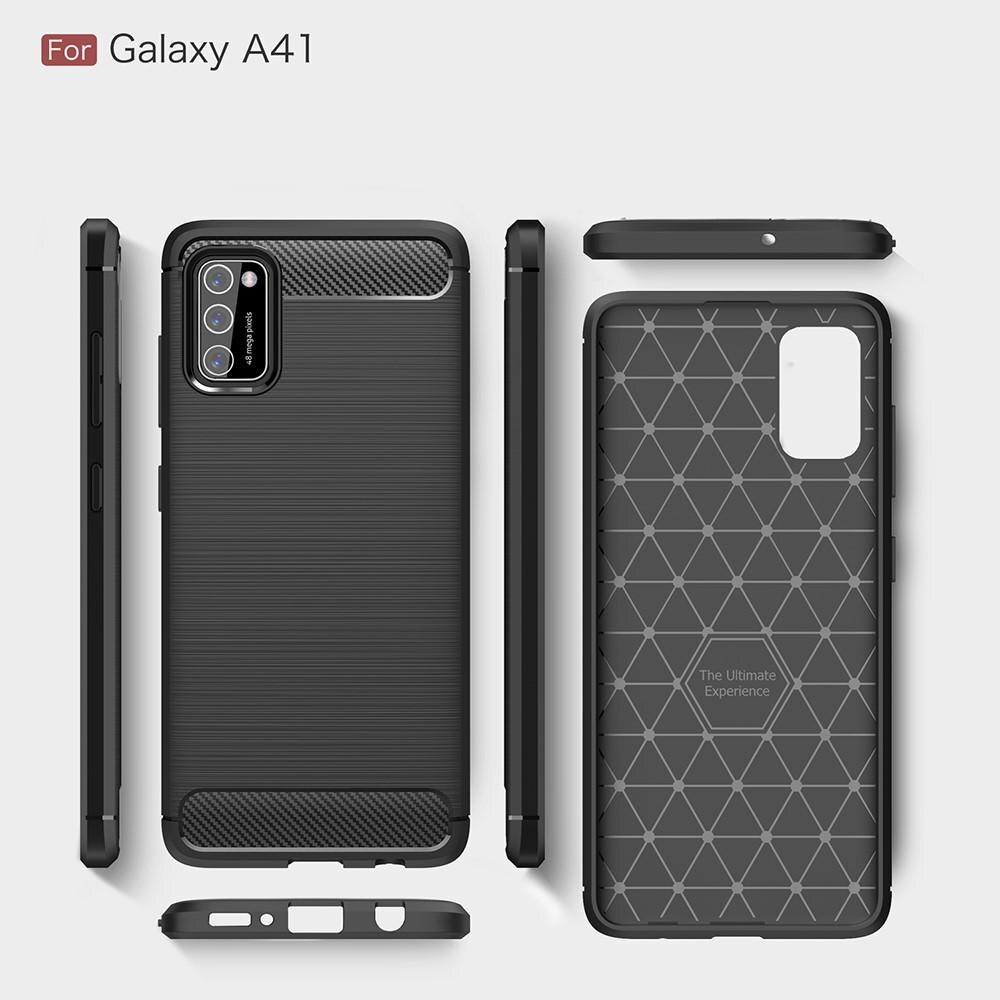 Samsung Galaxy A41 Brushed TPU Case Black