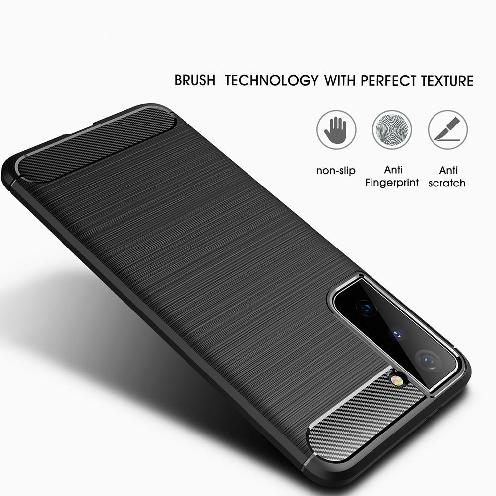 Samsung Galaxy S21 Brushed TPU Case Black