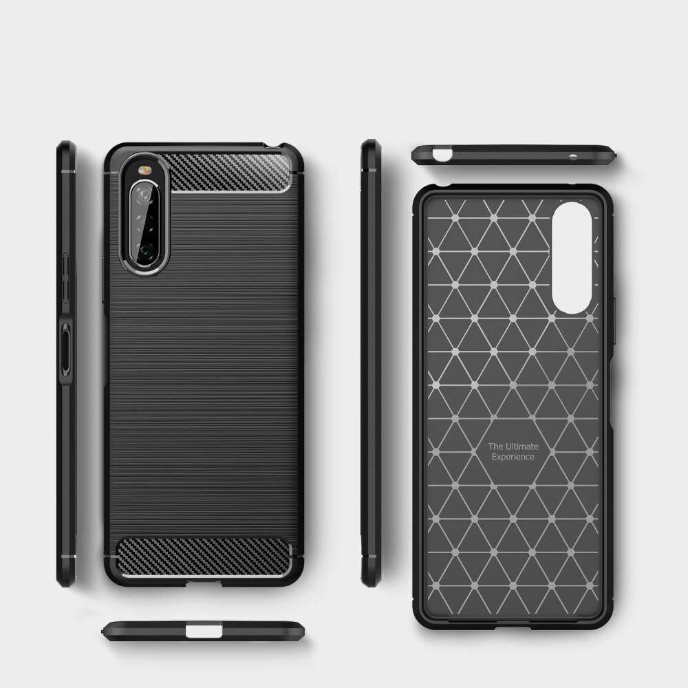 Sony Xperia 10 II Brushed TPU Case Black