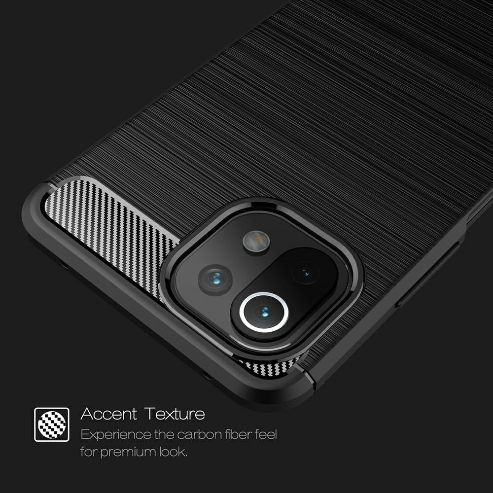 Xiaomi Mi 11 Lite 5G Brushed TPU Case Black