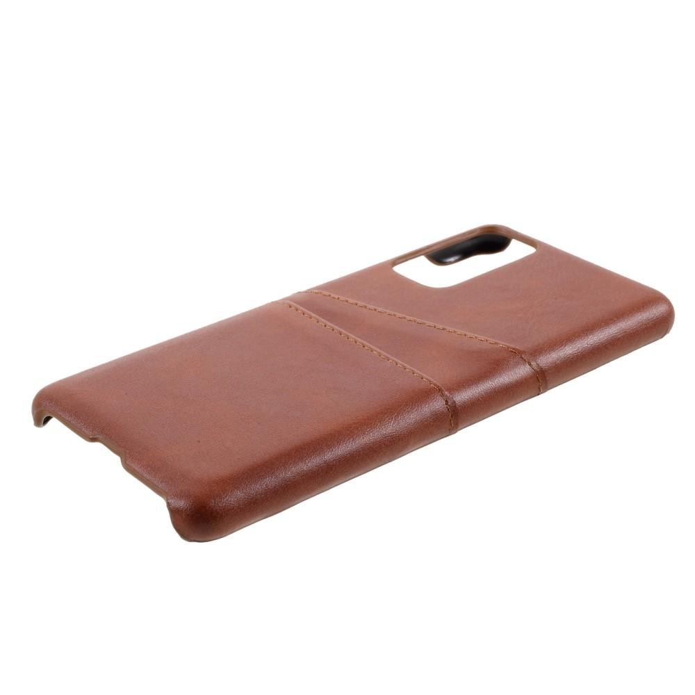 Samsung Galaxy S20 FE Card Slots Case Brown