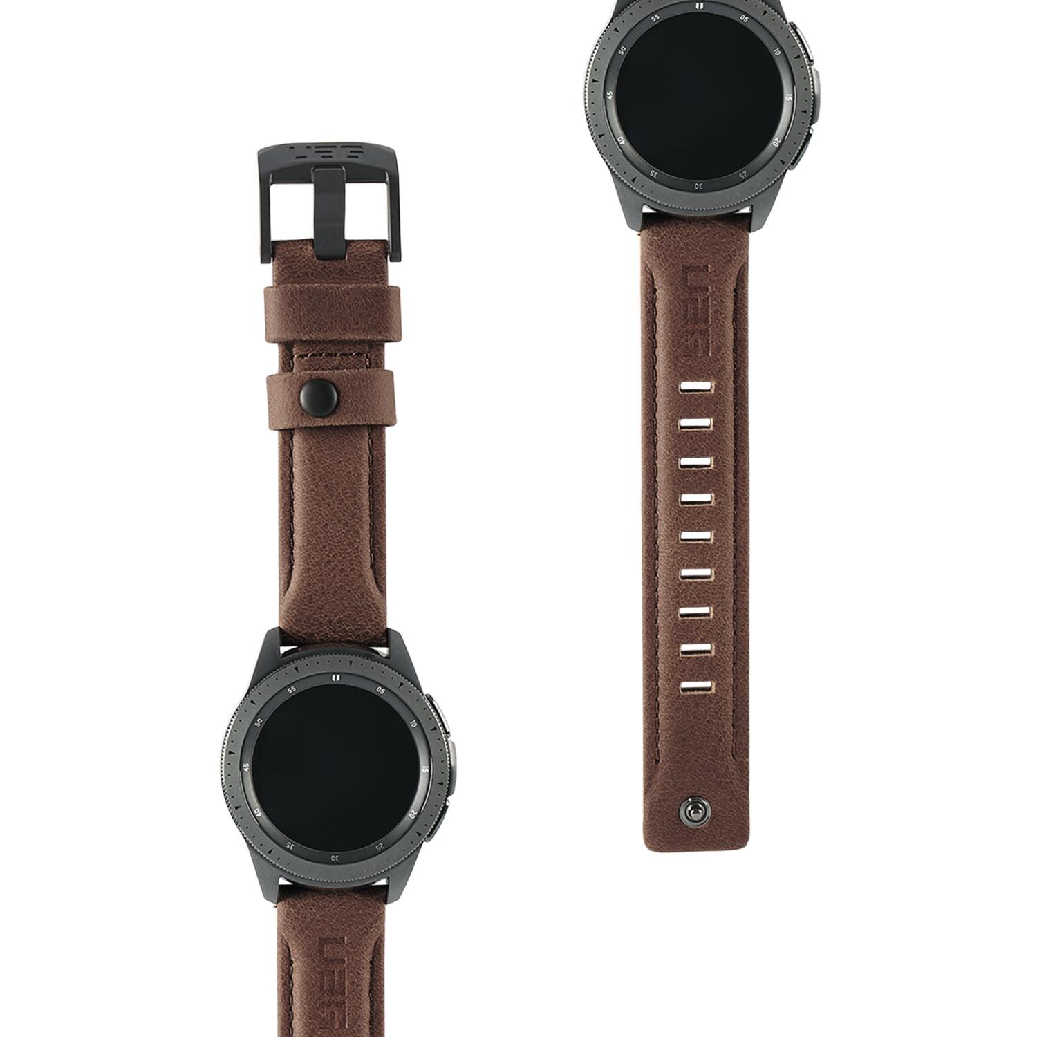 Samsung Galaxy Watch 42mm/Watch Active Leather Watch Strap Brown