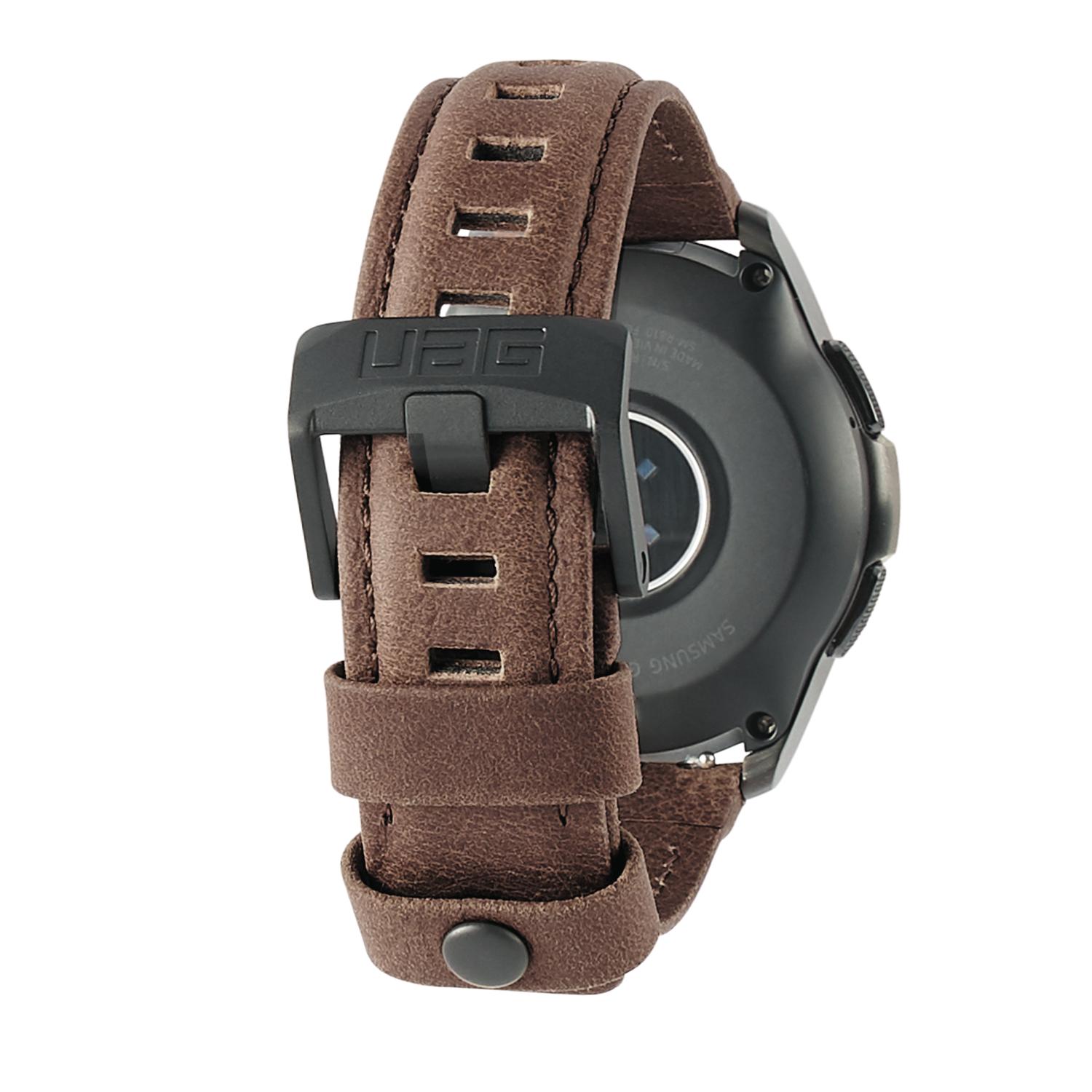 Samsung Galaxy Watch 42mm/Watch Active Leather Watch Strap Brown