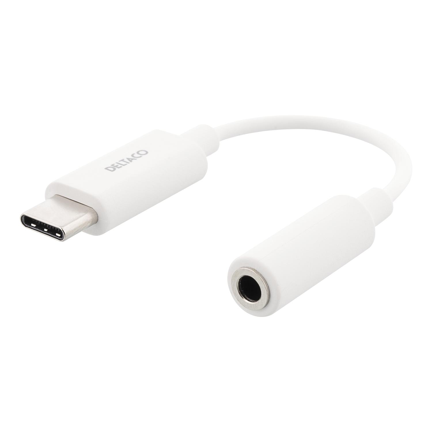 USB-C to 3.5 mm DAC Adapter White