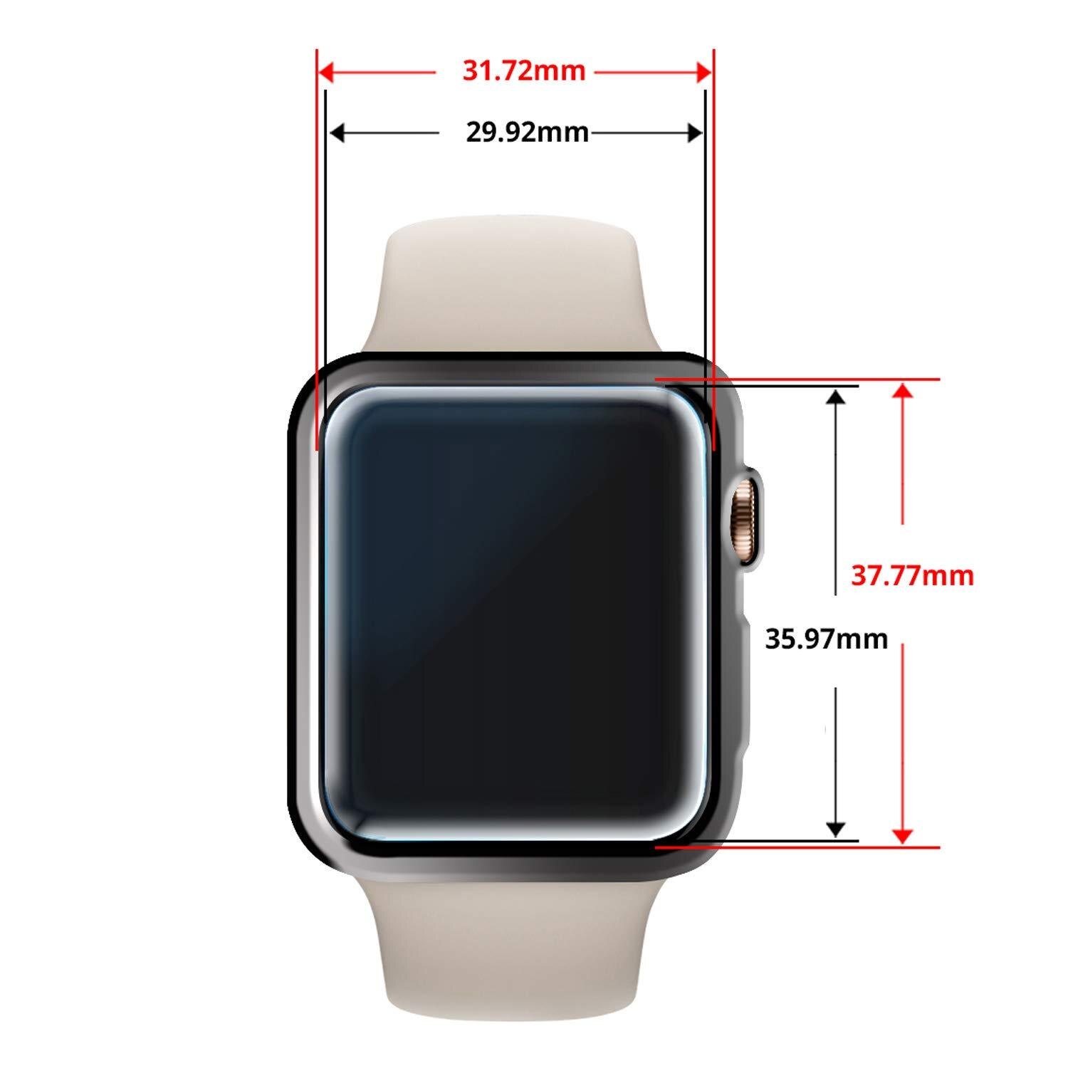 Apple Watch 44 mm Dome Glass Screen Protector (2-pack)