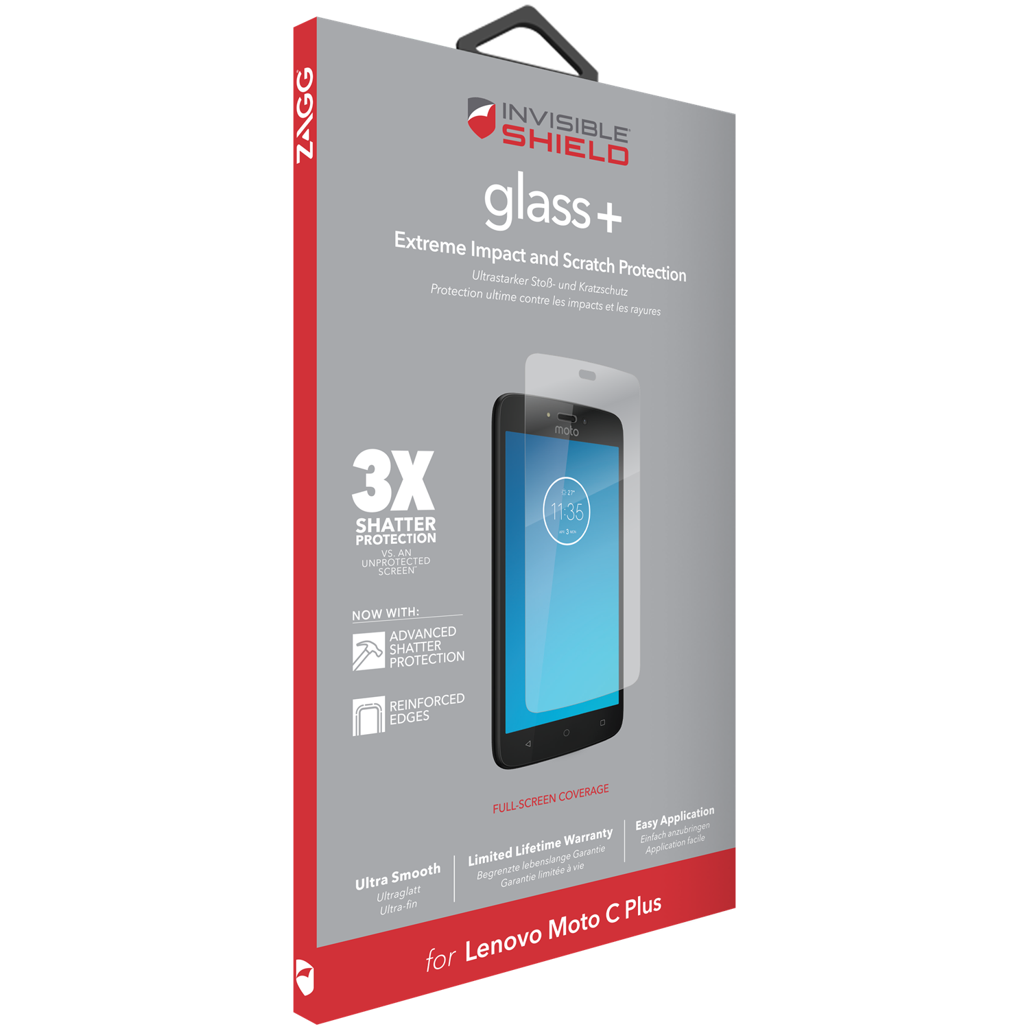 Motorola Moto C Plus InvisibleShield Glass Plus