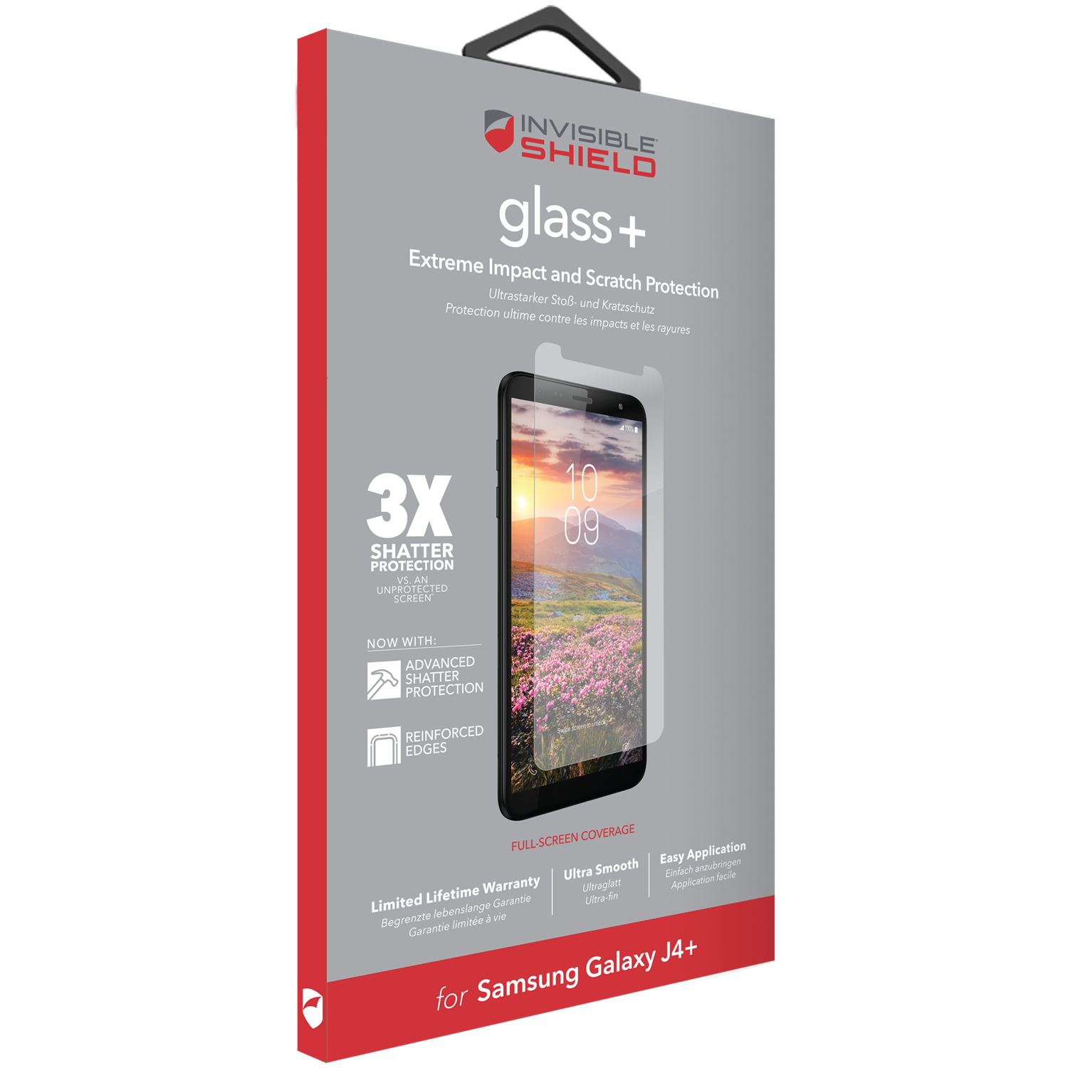 Samsung Galaxy J4 Plus 2018 InvisibleShield Glass Plus